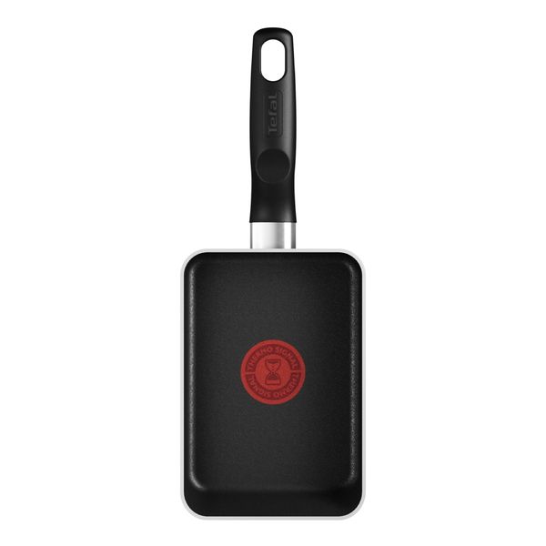 Tigaie pentru oua Tefal Enjoy Mini B4291853, 12 x 18 cm, invelis antiaderent Titanium, aluminiu, indicator Thermo-Signal, baza Difussion, rosu