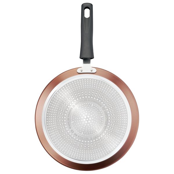 Tigaie pentru clătite Tefal Eco-Respect G2543853, 25 cm, &icirc;nveliș antiaderent Titanium Pro, Thermo-Signal&trade;, bază Thermo-Fusion&trade;, aluminiu, negru