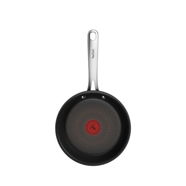 Tigaie Tefal Excellence+ G3300202, 20 cm, invelis antiaderent, tehnologie FUSIONCORE, Thermo-Signal&trade;, maner nituit, aluminiu, inductie, negru