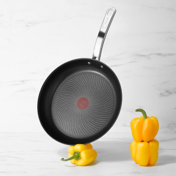 Tigaie Tefal Intuition B8170444 de 24 cm, indicator Thermo-Signal&trade;, inducție, &icirc;nveliș antiaderent, exterior inox