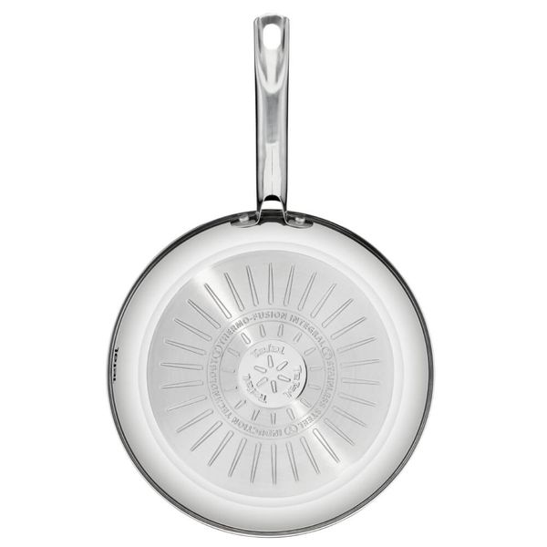 Tigaie Tefal Intuition B8170444 de 24 cm, indicator Thermo-Signal&trade;, inducție, &icirc;nveliș antiaderent, exterior inox