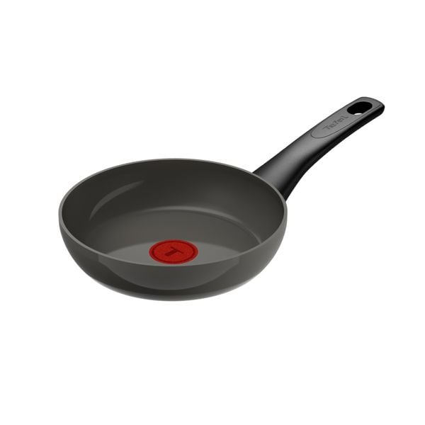 Tigaie Tefal Renewal Ceramic G0170202, 20 cm, aluminiu, invelis ceramic antiaderent Inoceram, Thermo-Signal™, inductie, gri