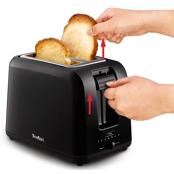 Prăjitor de pâine Vita TT1A1830, 800 W, fante cu lățime variabilă, mâner inteligent, tavă detașabilă pentru firimituri, plastic, negru Prăjitor de pâine Vita TT1A1830, 800 W, fante cu lățime variabilă, mâner inteligent, tavă detașabilă pentru firimituri, plastic, negru