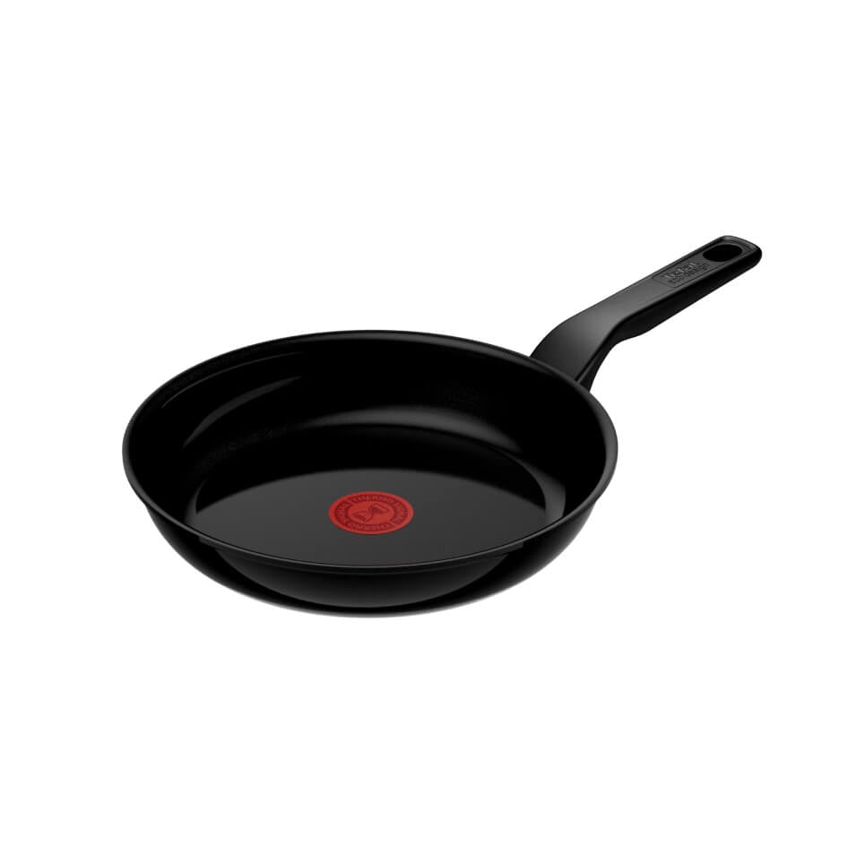Tigaie Tefal Renew de 20 cm C4320223, 100% aluminiu reciclat, indicator Thermo-Signal, compatibil cu inductia, invelis ceramic, negru