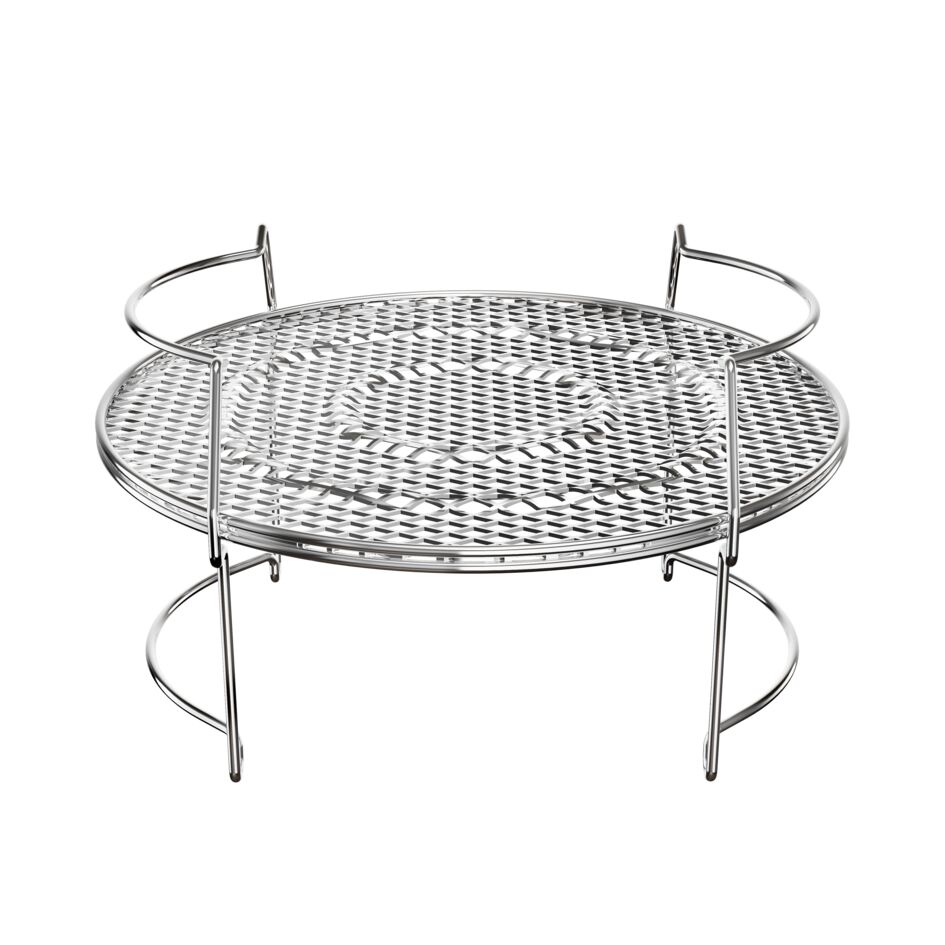 Accesoriu grill 2 in 1 Tefal XA60AD10, reversibil, compatibil cu multicookerele Tefal Cook4Me, Turbo Cuisine si One Pot, inox, seriile CY85xx, CY87x