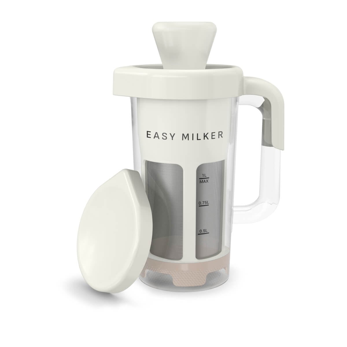 Aparat pentru preparat lapte vegetal Tefal Easy Milker VZ700AE0, 1 L, baza detasabila, crem