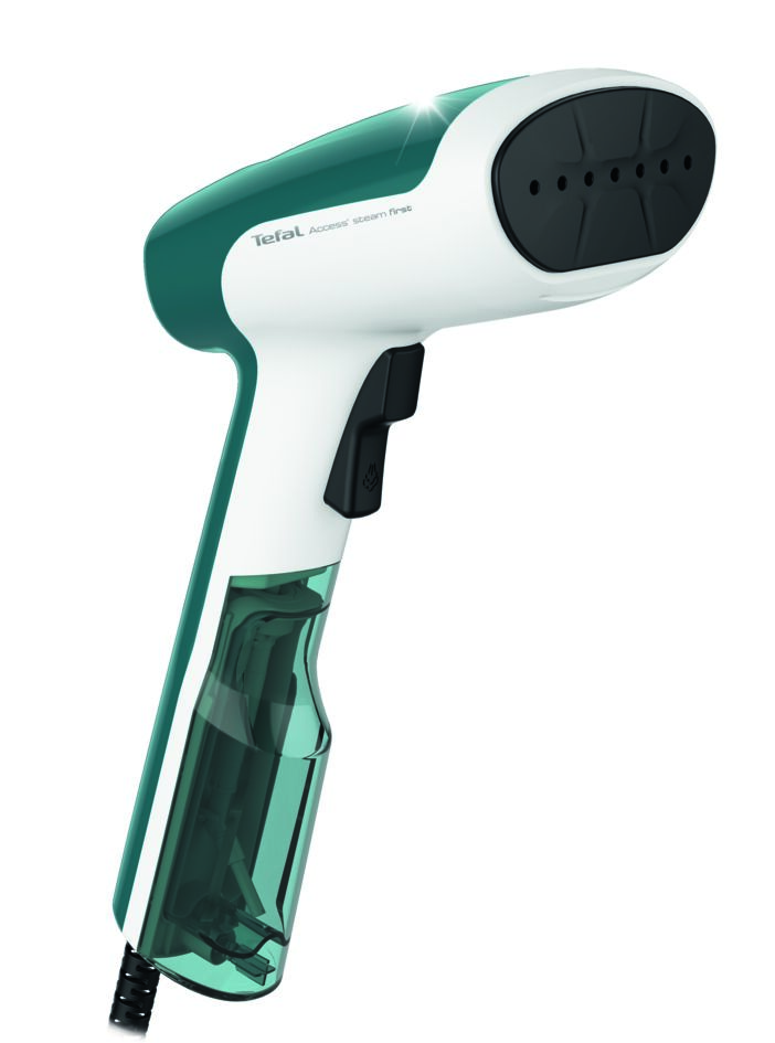 Aparat de calcat vertical cu abur Tefal Access Steam First DT6131E0, 1300 W, abur 20 g/min, rezervor 70 ml, functie Auto OFF, perie pentru tesatur