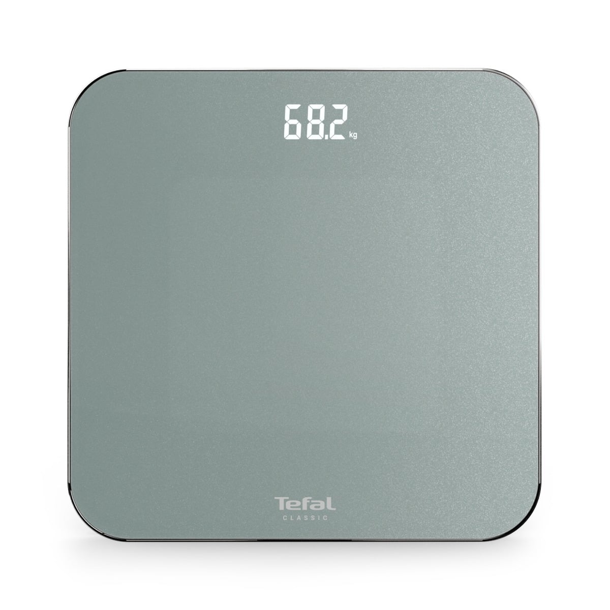 Cantar de baie Tefal Classic PP1903V0, 180 KG, gradatii la 100 g, 31 x 31 cm, sticla, gri