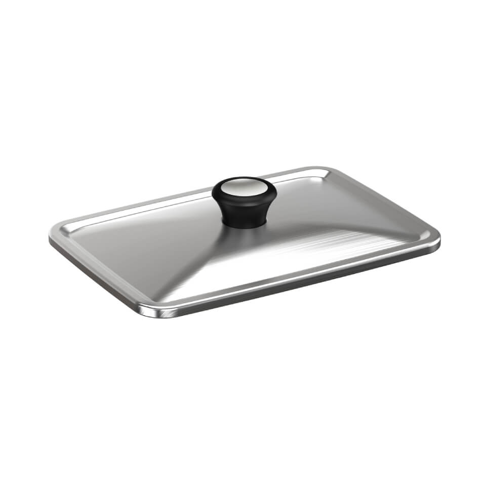 Capac pentru gatit Tefal XA731810, compatibil cu gratarul electric OptiGrill 4 in 1 si OptiGrill 2 in 1, inox, compatibil cu masina de spalat v