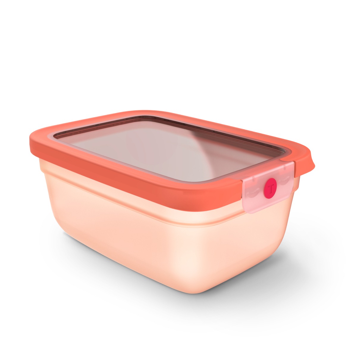 Caserola Tefal ONEClick N1211110, 1.5 L, plastic, inchidere 100% etansa, portocaliu
