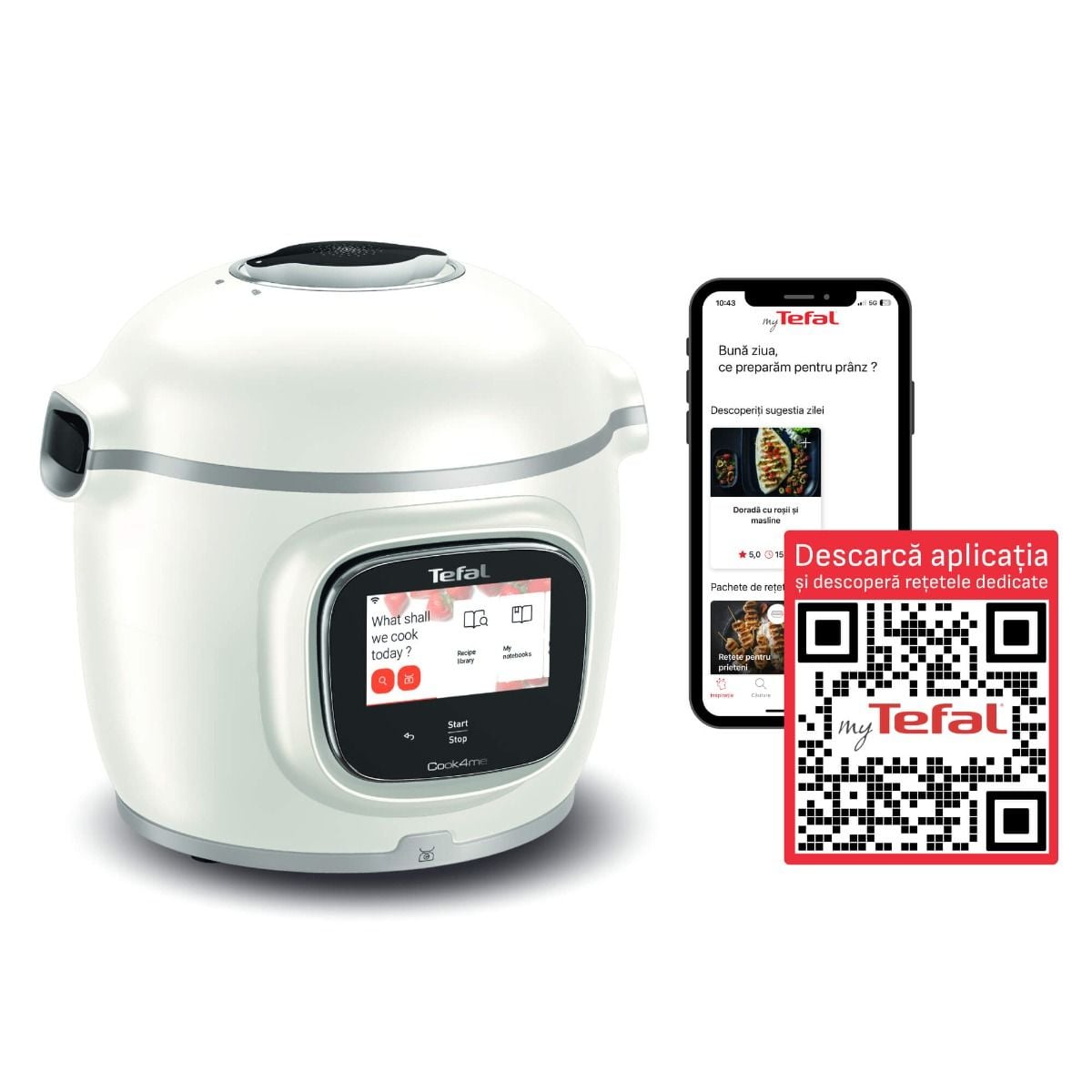 Multicooker inteligent Tefal Cook4me Touch Pro CY9441F2