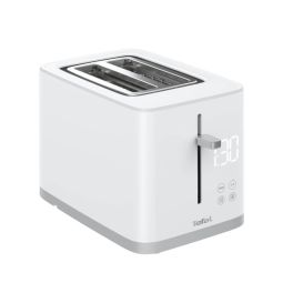 Prăjitor de pâine Tefal Sense TT693110, 850W, 4 funcții dedicate, 7 trepte de rumenire, fante cu lățime variabilă, tavă firimituri, alb