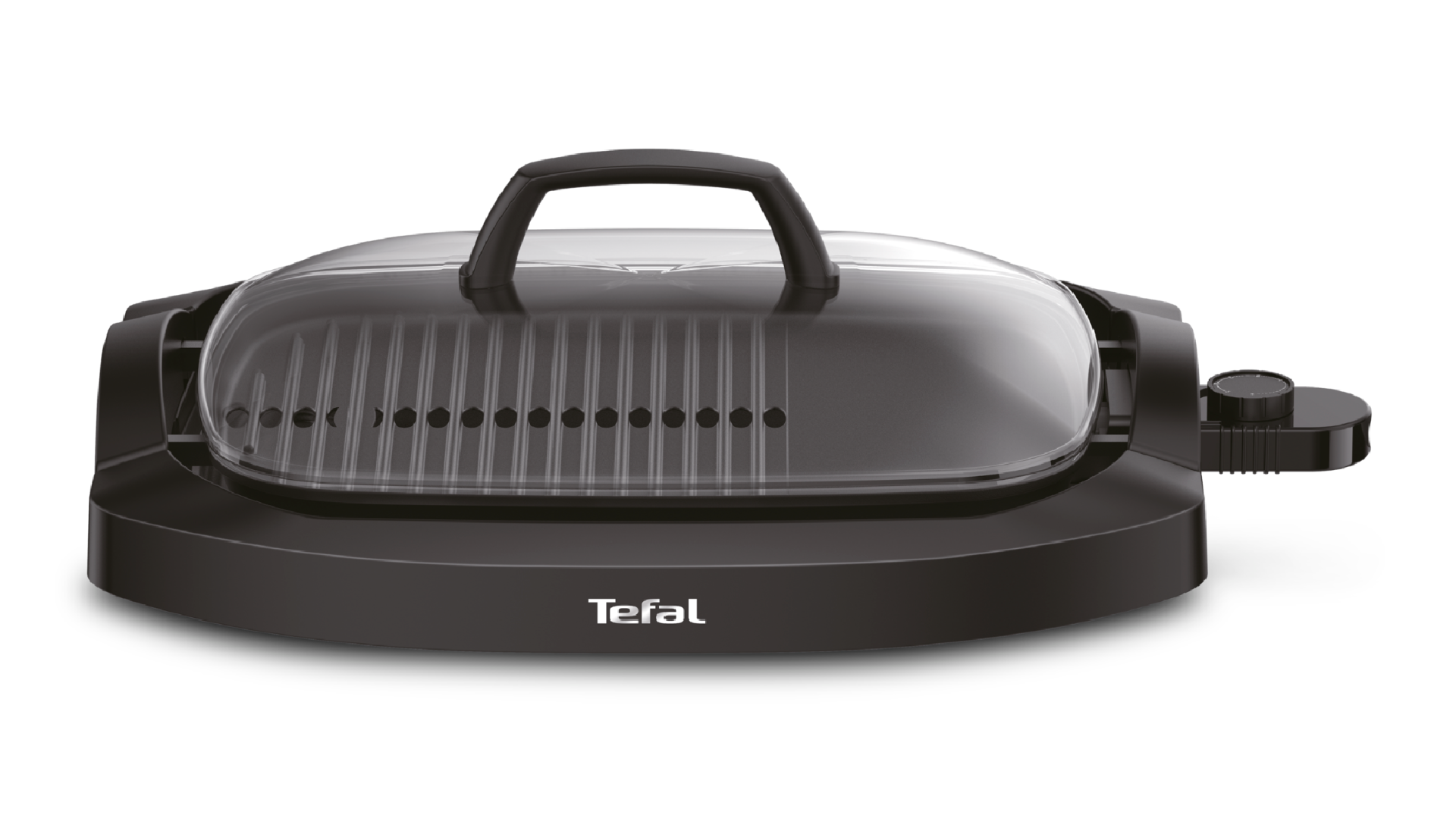 Gratar electric Health Multi Grill CB6A0830, 2000 W, termostat 5 nivele, suprafata antiaderenta, capac sticla, negru
