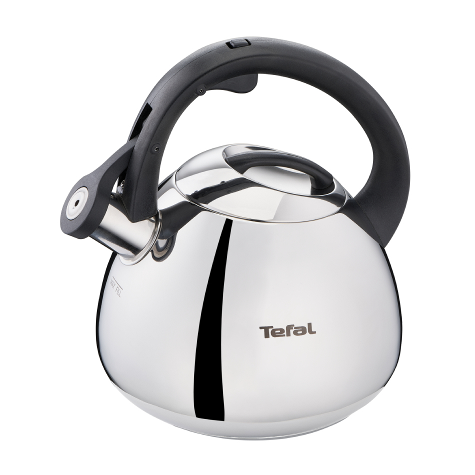 Fierbator apa clasic Tefal K2481574, capacitate 2.7L, capac detasabil, inductie, maner ergonomic, sistem inteligent deschidere - inchidere, inox