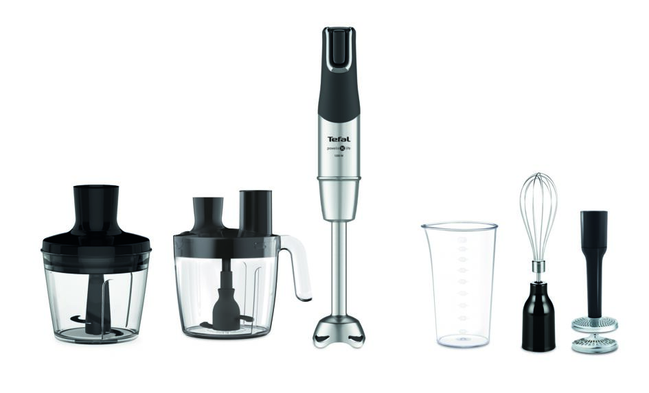 Blender vertical InfinyForce Pro 5 in 1 HB95LD38, 1200 W, tehnologie Powelix, tocator 0.5 L, tel, accesoriu piure, protectie antistropire, recipien