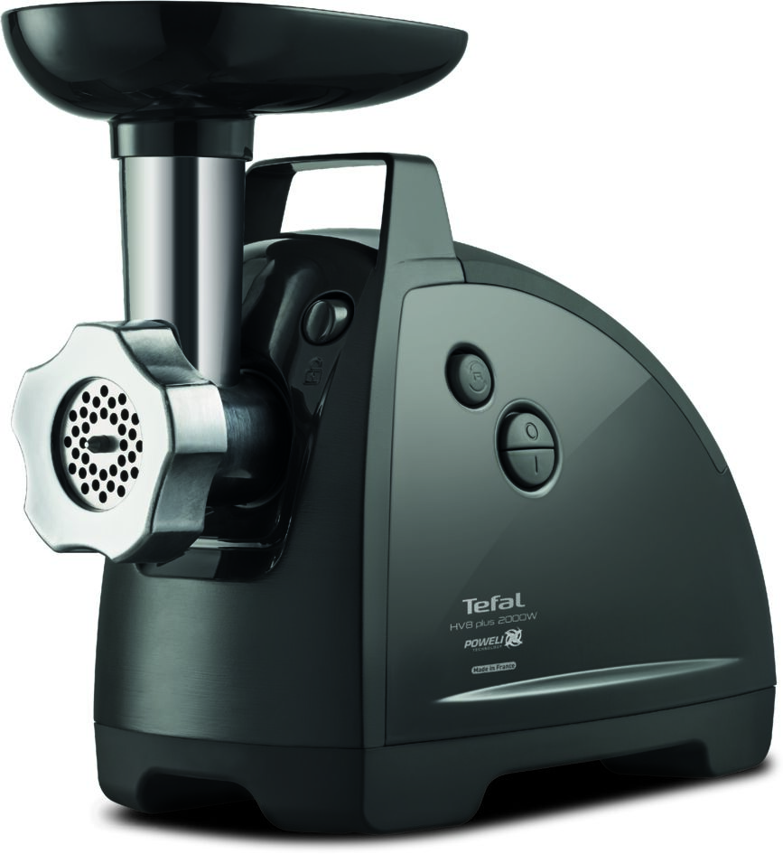 Masina de tocat carne HV8 PLUS 11IN1 Tefal NE685838, 2000W, 2.3kg carne/min, 5 accesorii pentru razuire, feliat, maruntire gheata, sos de rosii, kebbe