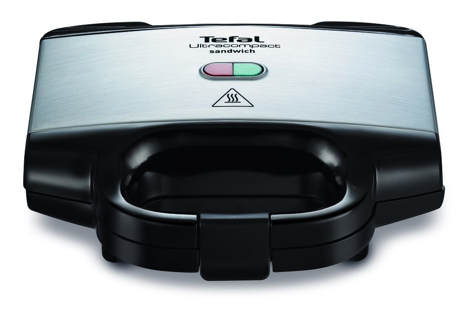 Sandwich-maker Tefal SM157236, 700W, maner izolat, sistem de blocare, invelis antiaderent, Negru
