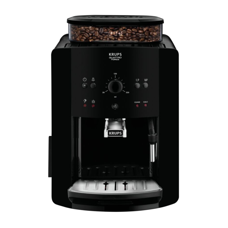 Espressor automat Krups Picto Arabica EA811010, 1450W, 15 bari, 1.7L, rasnita 3 nivele, Negru