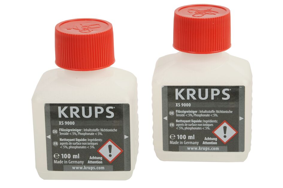 Solutie de curatare espressoare Krups XS900031 pentru sistemul de cappuccino, set 2 × 100 ml
