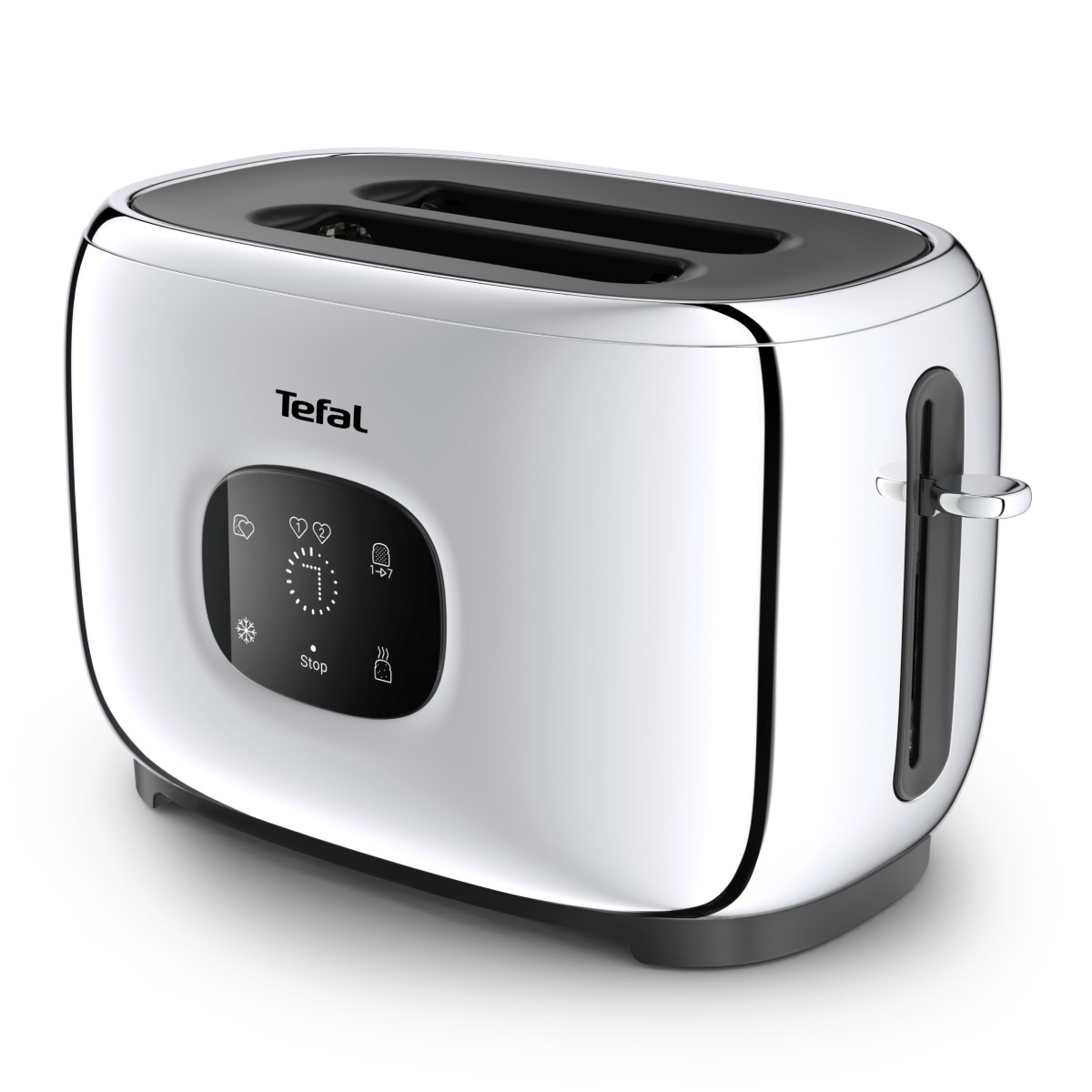 Prajitor de paine Tefal Majestuo TT883D10, 1050W, 7 trepte de rumenire, functie dezghetare, reincalzire, tava detasabila firimituri, argintiu