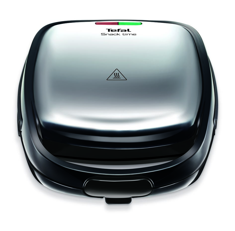 Sandwich maker multifunctional 3in1 SNACK TIME SW342D38, 3 placi, indicator sfarsit preincalzire, maner izolat, dispozitiv pentru blocare inox