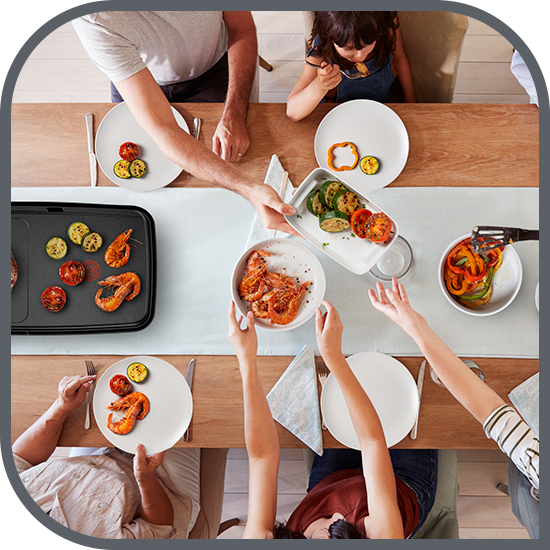 Suprafață mare de gătire