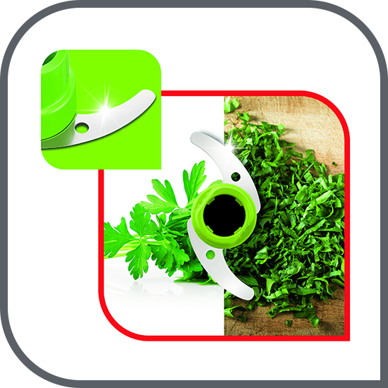 2 lame ascuțite pentru ingrediente moi